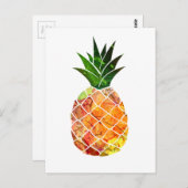 Ananas Postkarte (Vorne/Hinten)