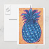 Ananas Postkarte (Vorne/Hinten)