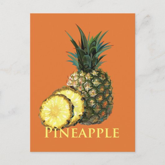 Ananas Postkarte (Vorderseite)