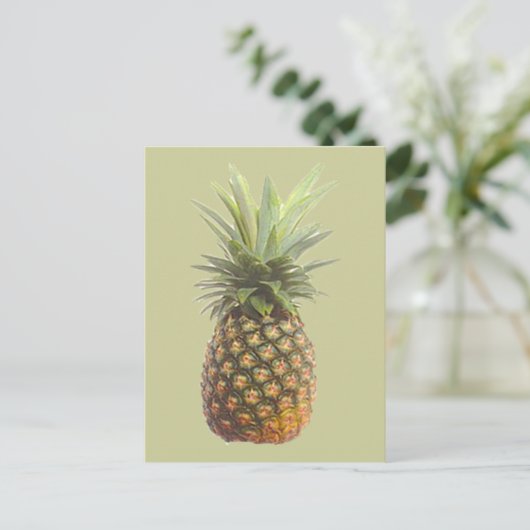 Ananas Postkarte (Stehend Vorderseite)