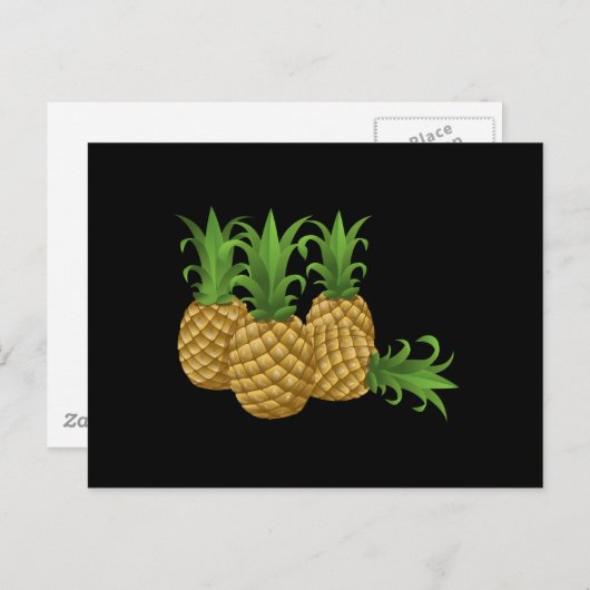 Ananas Postkarte (Vorne/Hinten)