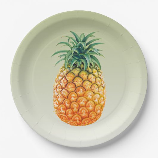Ananas Princess Pappteller (Vorderseite)
