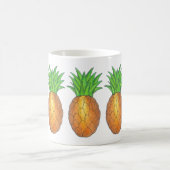 Ananas Print Tropical Hawaiian Island Fruit Kaffeetasse (Mittel)