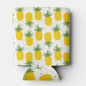 Ananas-Punkte: Sommerfruchtdesign Dosenkühler (Rückseite)