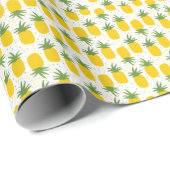 Ananas-Punkte: Sommerfruchtdesign Geschenkpapier (Rolleneckpunkt)