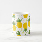 Ananas-Punkte: Sommerfruchtdesign Kaffeetasse (Mittel)