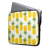 Ananas-Punkte: Sommerfruchtdesign Laptopschutzhülle (Vorderseite Links)