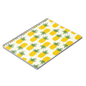 Ananas-Punkte: Sommerfruchtdesign Notizblock (Linke Seite)