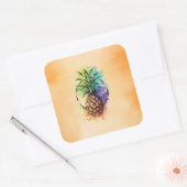 Ananas Quadratischer Aufkleber (Umschlag)