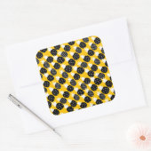 Ananas Quadratischer Aufkleber (Umschlag)
