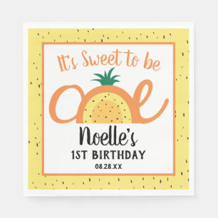 Ananas Rainbow, Sweet to be One, 1st Birthday Serviette
