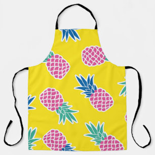 Ananas-Rausch: Helle Cartoon-Vintage. Schürze