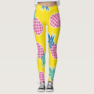 Ananas-Rausch: Heller Cartoon Vintag. Leggings