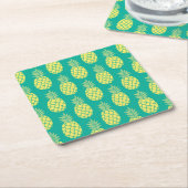 Ananas Rechteckiger Pappuntersetzer (angewinkelt)
