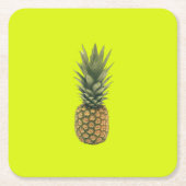 Ananas Rechteckiger Pappuntersetzer (Vorderseite)