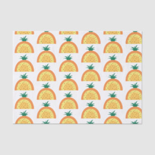 Ananas-Regenbogenmuster, Gelb & Orange Seidenpapier
