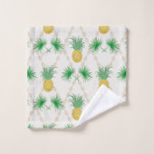 Ananas, Retro-Badehandtuch-Set Badhandtuch Set (Waschlappen)