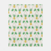 Ananas, Retro Fleecedecke (Vorderseite)