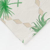 Ananas, Retro Fleecedecke (Ecke)