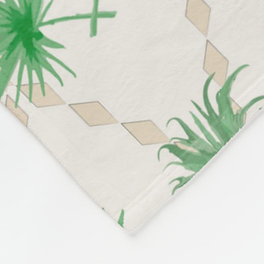 Ananas, Retro Fleecedecke (Ecke)