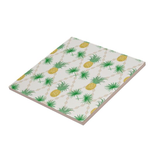 Ananas, Retro Fliese (Seite)