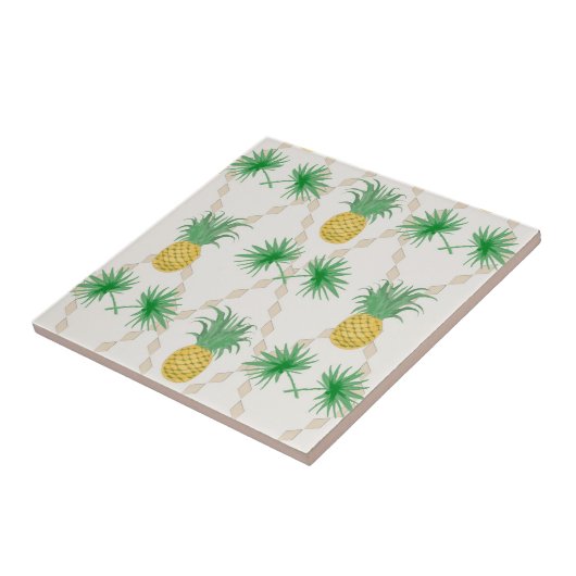 Ananas, Retro Fliese (Seite)