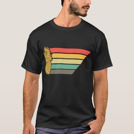 Ananas Retro Fruit Fruit T-Shirt (Vorderseite)