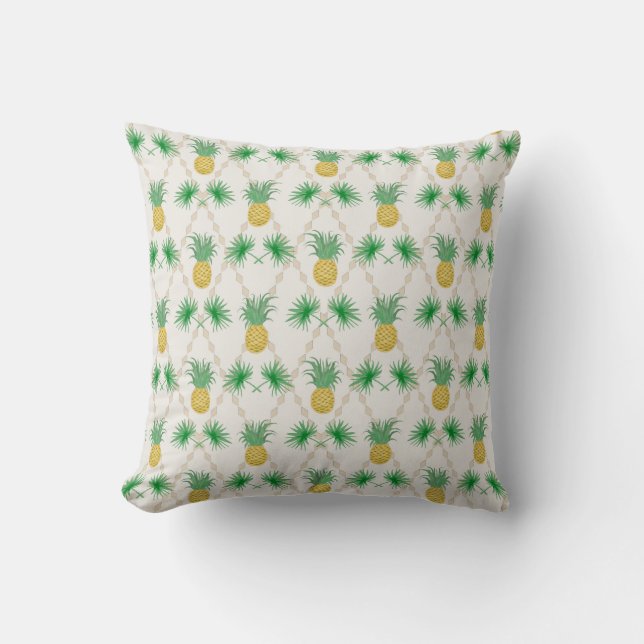 Ananas, Retro Kissen (Vorderseite)