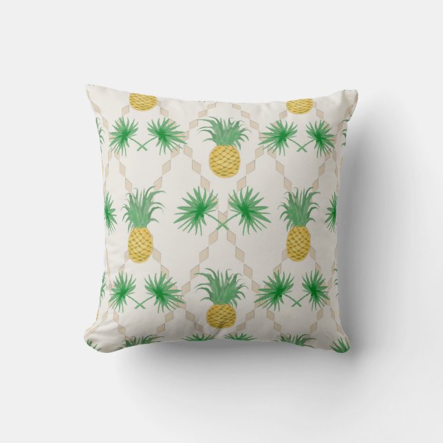 Ananas, Retro Kissen (Vorderseite)