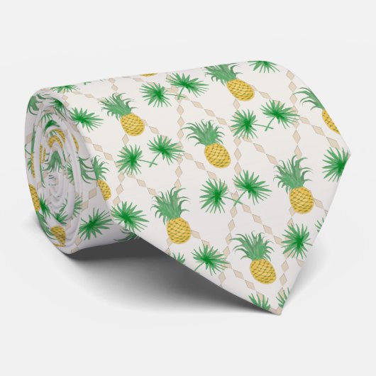 Ananas, Retro Krawatte (Gerollt)