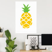 Ananas Retro Poster 60er 70er Jahre Zitat (Heimbüro)