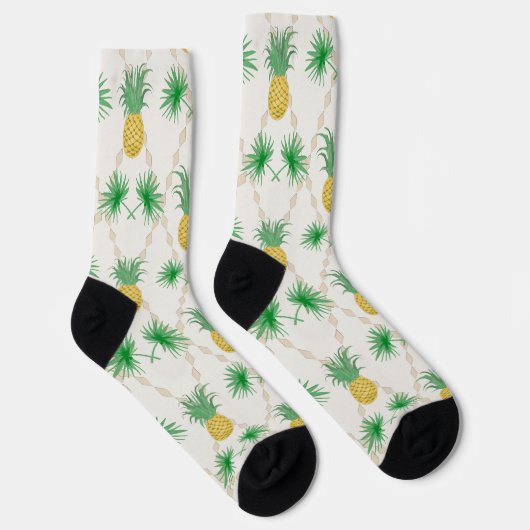 Ananas, Retro Socken (Rechts)