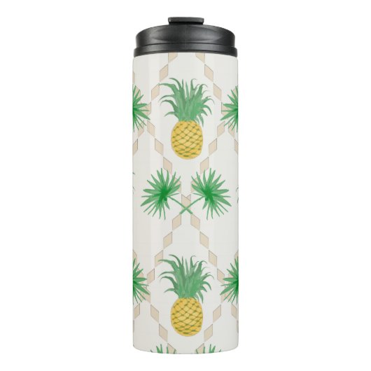 Ananas, Retro Thermosbecher (Vorderseite)