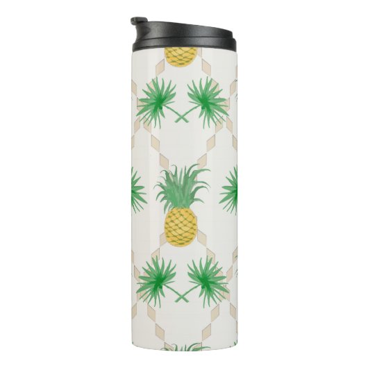 Ananas, Retro Thermosbecher (Nach rechts gedreht)