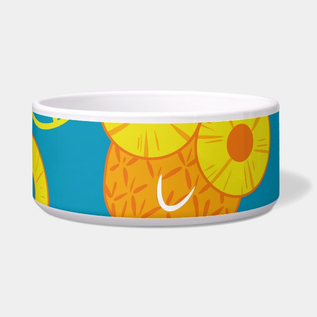 Ananas Rings: Doodle Cartoon Vintag. Napf (Vorderseite)
