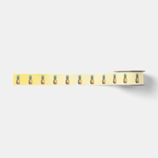 Ananas Ripsband (Vorderseite)