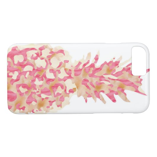 Ananas - rosa Aquarell Case-Mate iPhone Hülle (Rückseite (Horizontal))