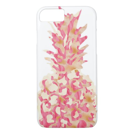 Ananas - rosa Aquarell Case-Mate iPhone Hülle (Rückseite)