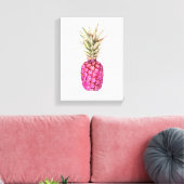 Ananas-Rosa Print Leinwanddruck (Insitu (Wohnzimmer))