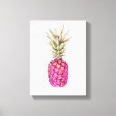 Ananas-Rosa Print Leinwanddruck (Vorderseite)