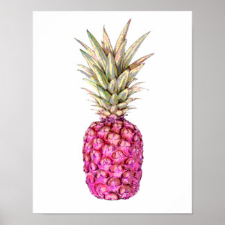 Ananas-Rosa Print Poster