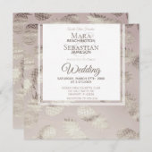 *~* Ananas Rose Gold Elegant Trendy Invit Einladung (Vorne/Hinten)