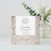 *~* Ananas Rose Gold Elegant Trendy Invit Einladung (Stehend Vorderseite)