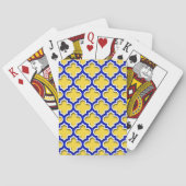 Ananas Royal Blue Whisky marokkanischer Quatrefoli Spielkarten (Rückseite)