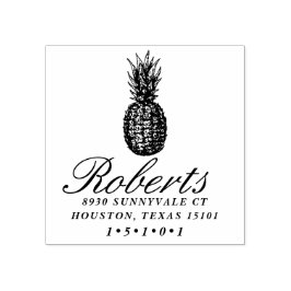 Ananas-Rücksendeadresse-Briefmarke Gummistempel