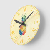 Ananas Runde Wanduhr (Winkel)