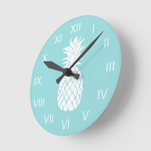 Ananas Runde Wanduhr (Winkel)