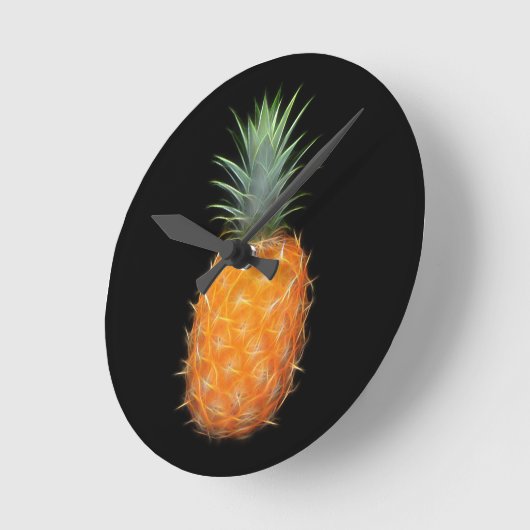 Ananas Runde Wanduhr (Winkel)