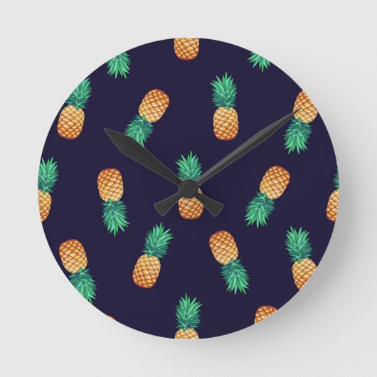 Ananas Runde Wanduhr (Vorderseite)