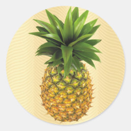 Ananas Runder Aufkleber